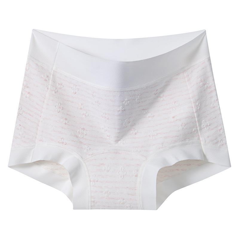 

Women s Summer Natural Color Cotton Pure Cotton 10A Antibacterial Extended Crotch Seamless Flat Underwear XXL фіолетовий