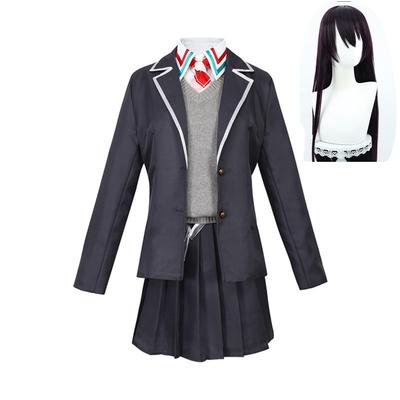 [COSSA] Toko Kenmochi Cosplay Jelmez Parókával Virtuális YouTuber Vtuber Egyenruha Középiskolás Lány Középiskolás Fiú Szett Álarc Halloween Jelmez
