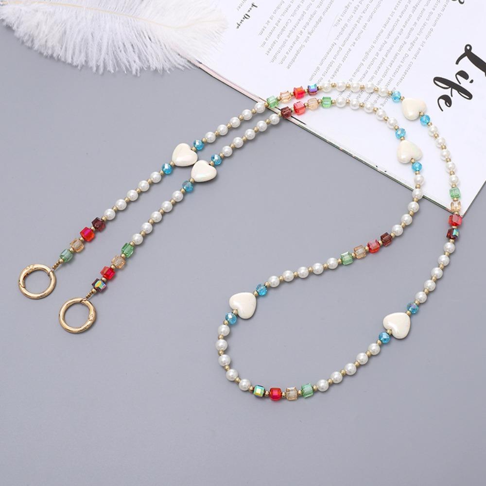 Sling Crossbody Chain Beaded Pearl Strap Doll Chain Fashion Mobile Phone Lanyard