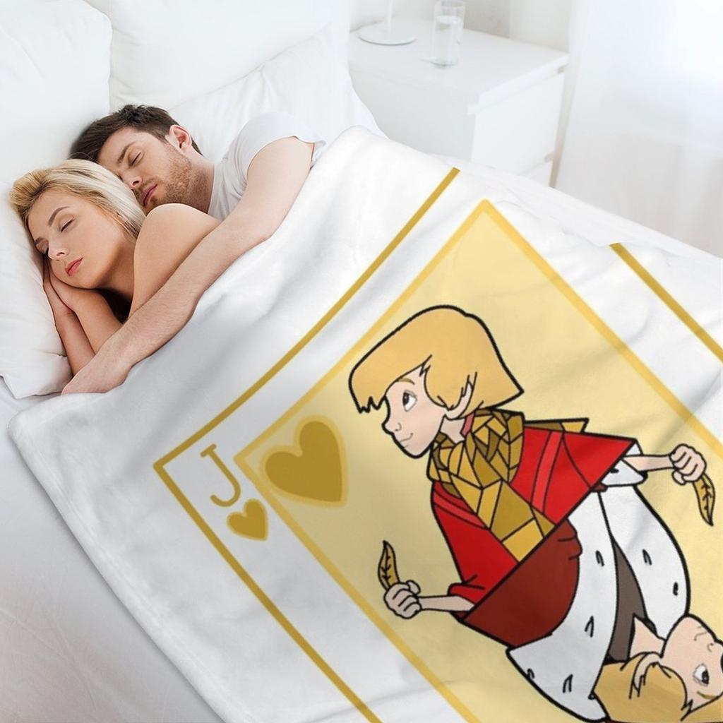 Jack of hearts Throw Blanket Luxury Brand Flannel Soft Plaid Stuffeds Blankets