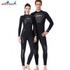 3mm Tauchanzug Herren Einteiler Thermisch Damen Langarm Kälteschutz Schnorcheln Schwimmhose
