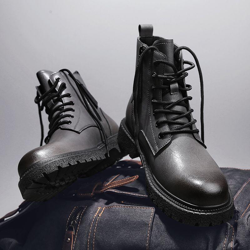 Popular Leather Martin Boots Men's Boots Motorcycle Boots