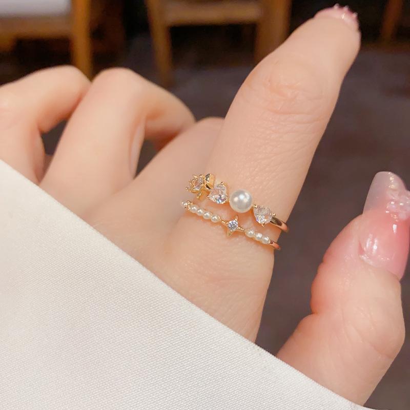 Fashionable Simple Personalized Light Luxury Versatile Ring золотой