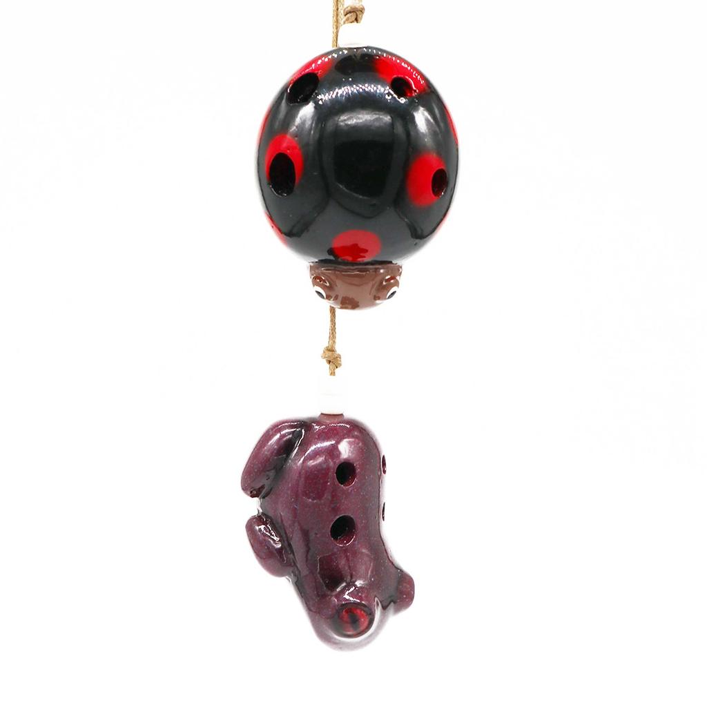 Ocarina Ladybug Ladybird Ceramic