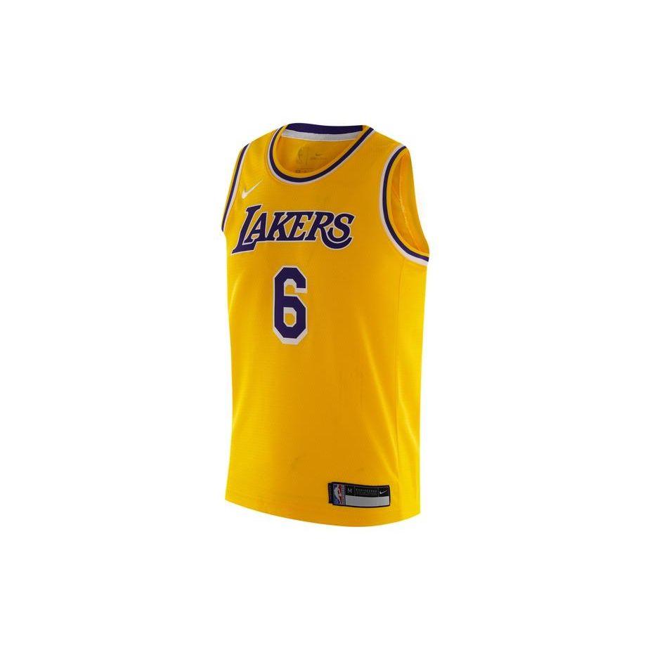 

Nike NBA Letter Print Basketball Jersey Kids tops Yellow DV2384-728 XL