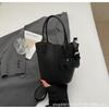 Korean simple style portable bucket bag women's 2025 summer new fashionable and popular one-shoulder crossbody vegetable basket bag