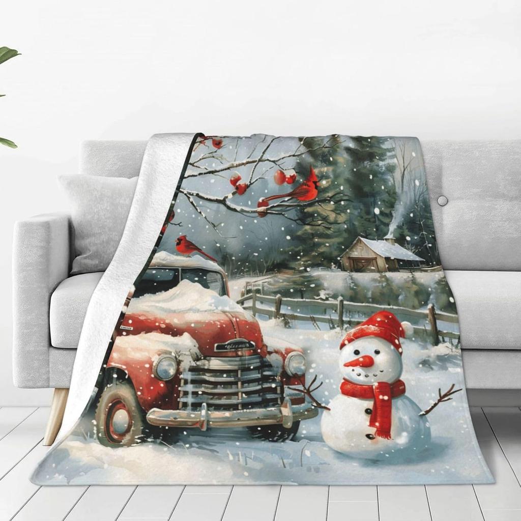 Snow Leopard Blanket with Three Wild Cats in Snowstorm Design for Cozy Living Room Decor AnimalPrintThrow Gift for Nature Lover
