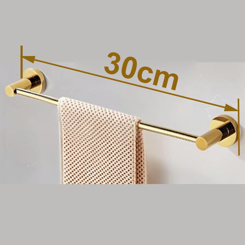

Позолоченный высококачественный аксессуар для ванной комнаты из нержавеющей стали 304#, одинарный держатель для полотенец, вешалка для полотенец, держатель для полотенец
