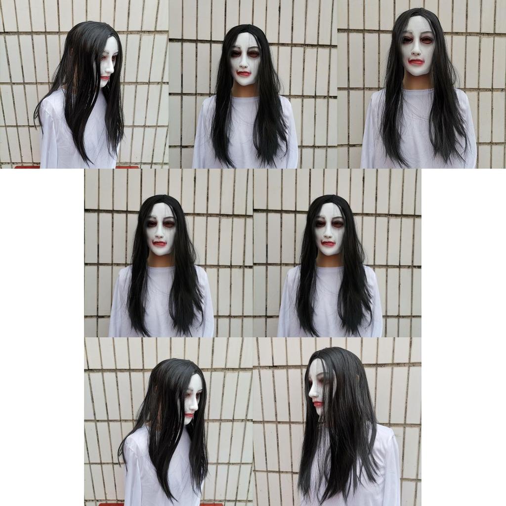 Latex Female Ghost Mask For Halloween Escape Room Props And Haunted House Decor