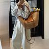 Seaside Vacation Beach Woven Bag Women's 2025 New Hollow Knitted Handbag Large Capacity Shoulder Armpit Bag