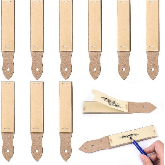 Sandpaper Pencil Sharpeners,Sketch Sandpaper Pencil Sharpeners,for Artists Charcoal Pencil Pointer for Adults Teens Pastel Sticks Art Drawing Tool(9