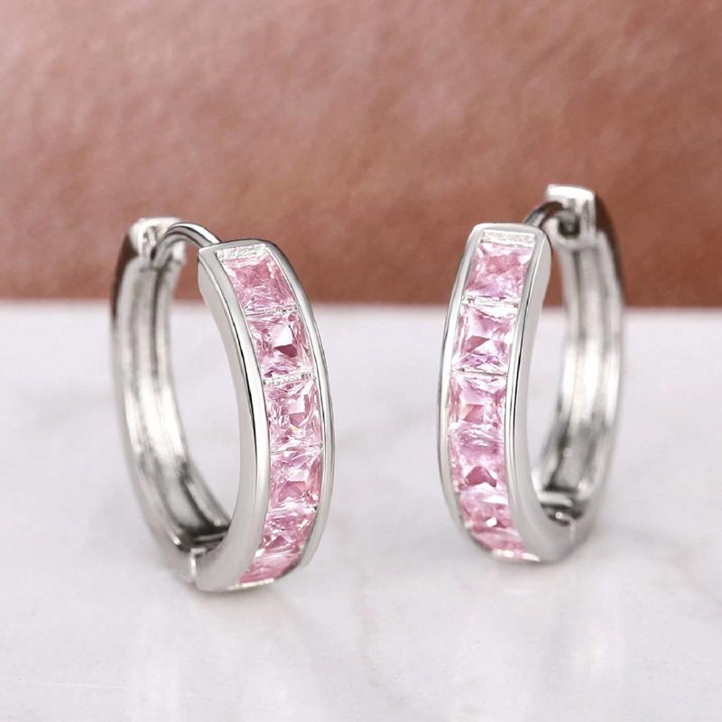 

Explosive Super Flash Ear Buckle, Fashionable and High End Earrings розовый