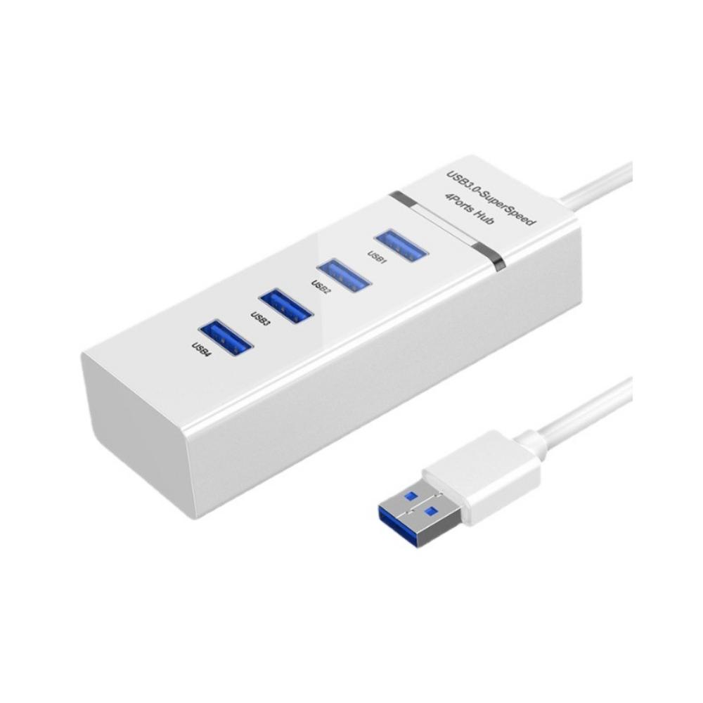 USB 3.0 4-port High-speed Hub, USB Extender, Computer USB Splitter, High-speed Data Transfer