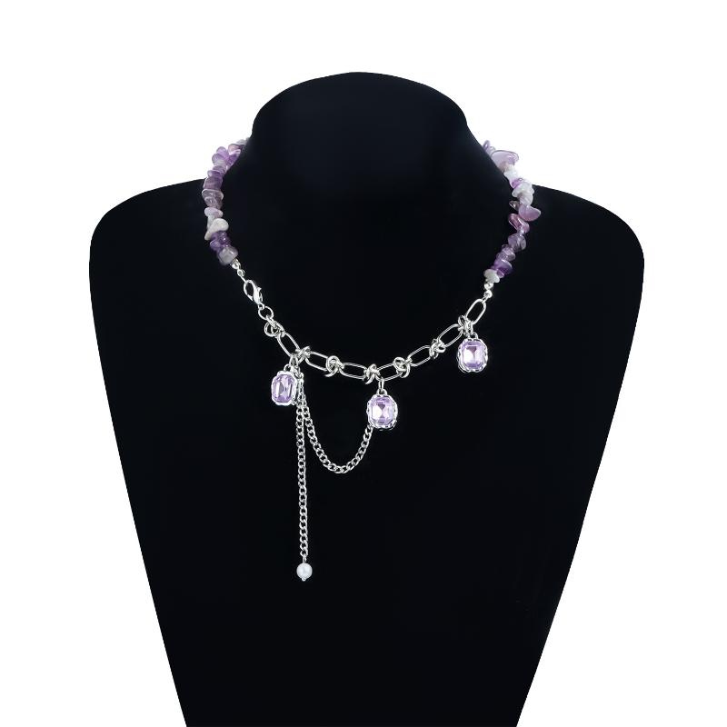 Irregular Shaped Beaded Geometric Necklace Bracelet For Women Jewelry Accessries Gift