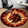 1pc Lion Head Emblem Chair Carpet for Office Non-Slip Mat for Office - Decorative Floor Mat  yy251030253