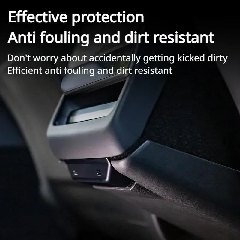 Central Armrest Box Rear Seat Child Anti-Kick Pads for Tesla Model 3+ Model Y Juniper 2025 Anti Dirty Kickproof Protection Cover