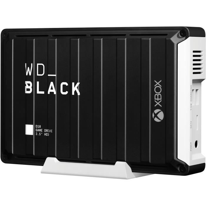WD_BLACK D10 Game Drive - Disque dur externe Gaming - 12To - Xbox One™ + Abonnement gratuit 1 mois Xbox Game Pass