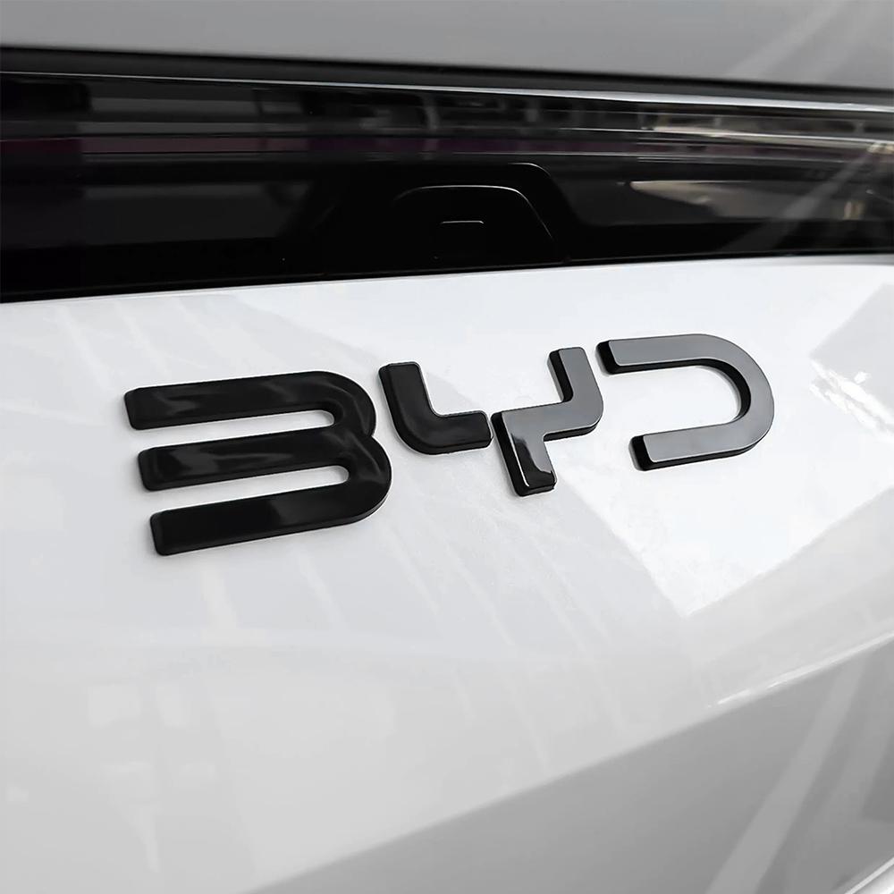 For BYD SEAL QIN HAN SONG Plus ATTO3 SEAL ABS Chrome Black Logo BYD Emblem Letters Stiker Car Trunk Badge Auto Parts Accessories
