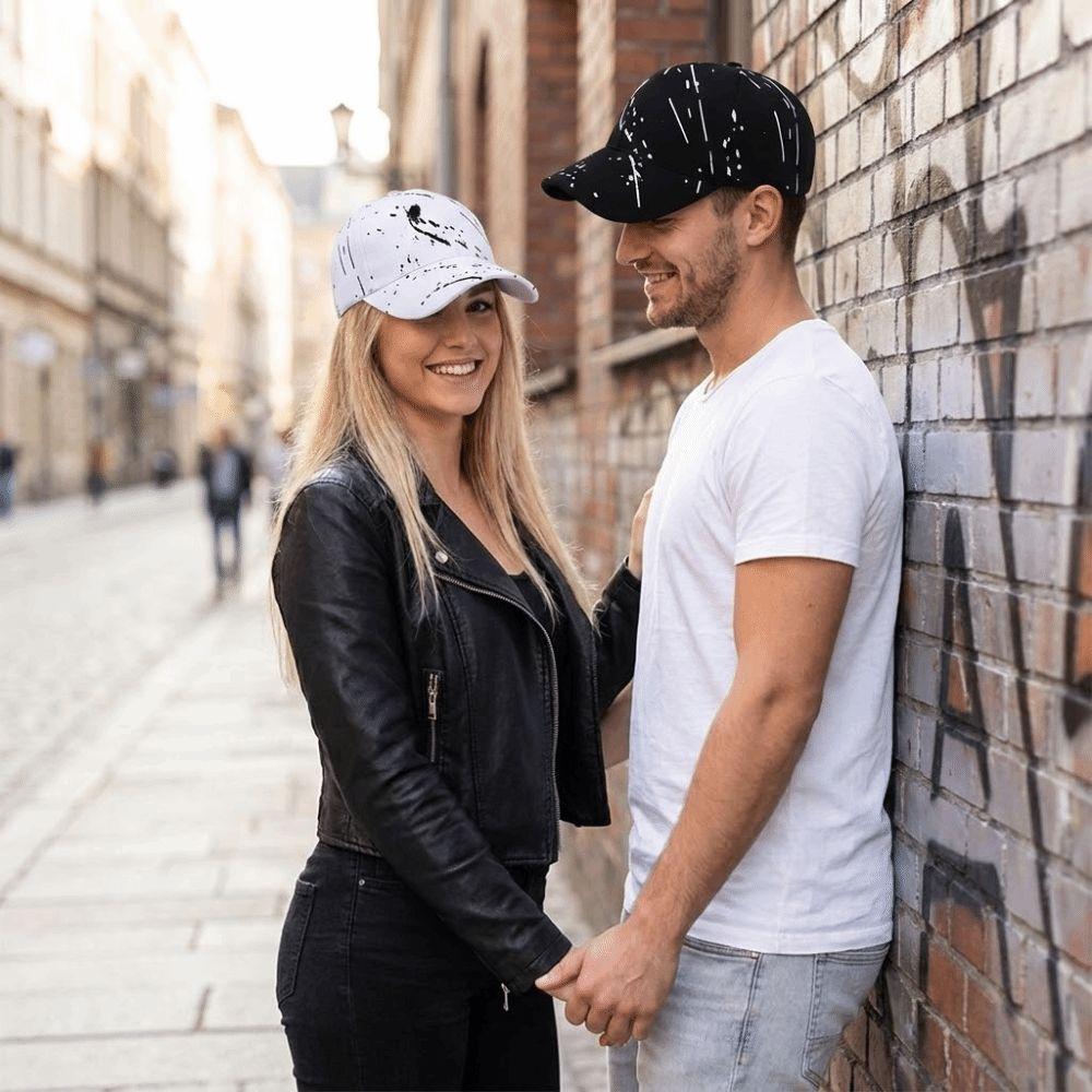 Unisex Graffiti Baseball Cap Breathable Wide Brim Sun Hat Adjustable Hip Hop Hat Outdoor Sports