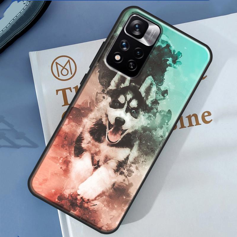 Alaskan Husky Dog Cute Puppy Case For Xiaomi Redmi 13C 10C 12C 14C Redmi Note 14 13 Pro 12 11 9 10 9S 10S 11S 12S Cover