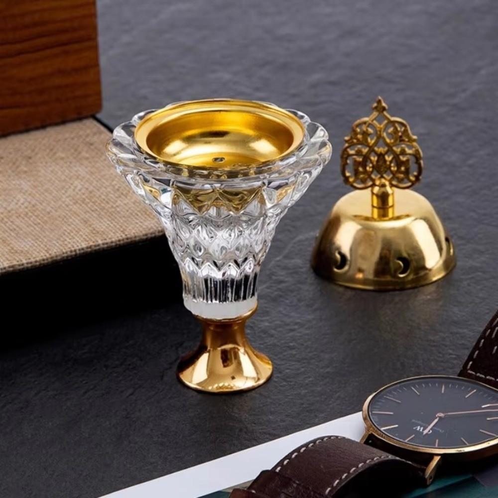 Large Capacity Aromatherapy Diffuser Party Incense Holder Gold Bottom Incense Burners