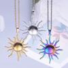 Sonne Anhänger Halskette Für Frauen Männer Schmuck Edelstahl Halsketten Mode Vintage Choker Gliederkette Am Hals Dekor Halsband
