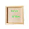 Handmade Solid Wood Clay Picture Frame for Creative Kindergarten DIY Projects