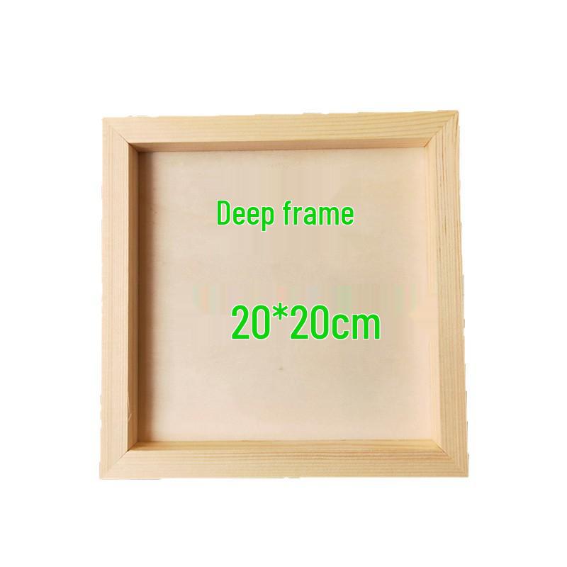 Handmade Solid Wood Clay Picture Frame for Creative Kindergarten DIY Projects