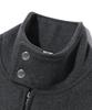 Trillion Wol Elleboogpatch 2-Weg Harrington Jas (Houtskool)