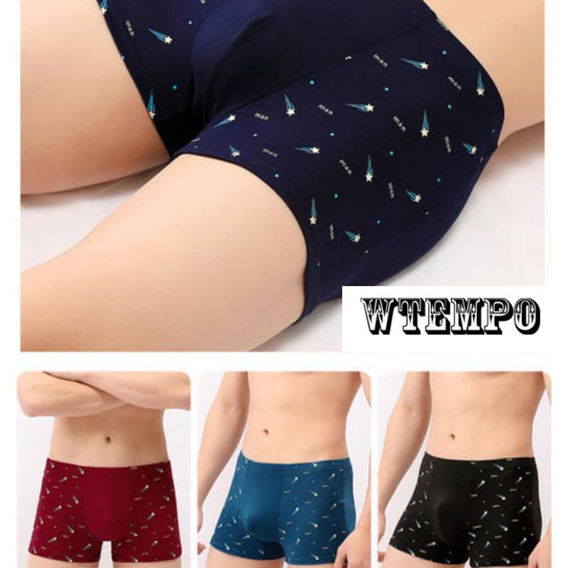 4 ks U konvexní spodní prádlo Spodní prádlo Elastické boxerky Měkké a pohodlné boxerky pro muže