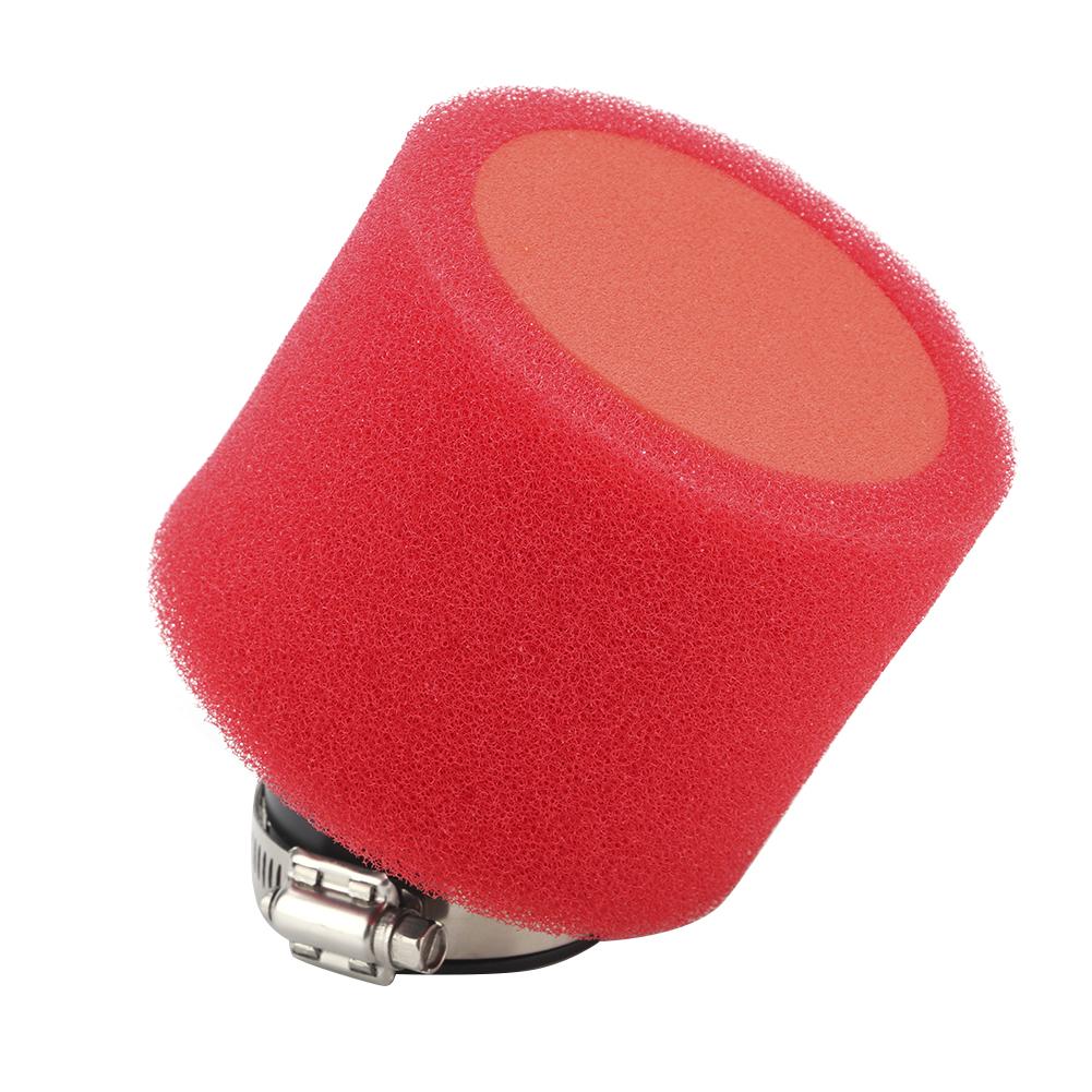 Air Filter for Dirt Bike Scooter ATV Quad Motorcycle Red 48mm 1.89inBevel