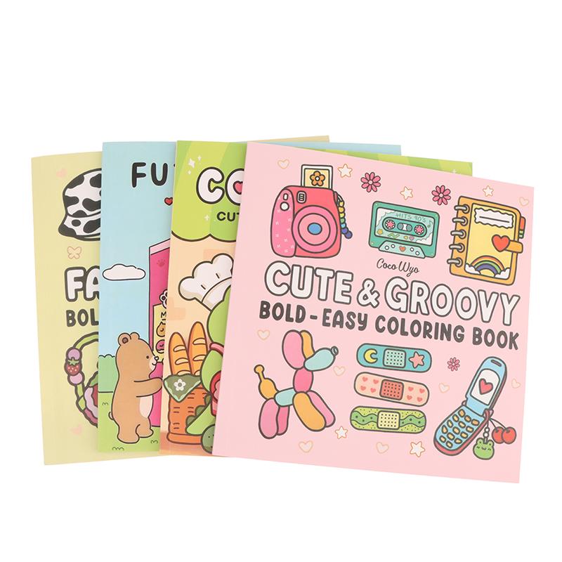 1 Bucată Cadou Relaxare Carte de Colorat Prieteni Cozzy Pentru Adulți Adolescenți Cu Creaturi Adorabile În Momente Cozzy Hygge