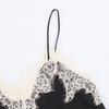 European-American Style Women's Satin Lace Camisole - Autumn 2025 Collection, Color Block Design