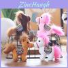 Pony Stuffed Animal Keychain Super Soft Short Plush 12in Gift For Kids Teens