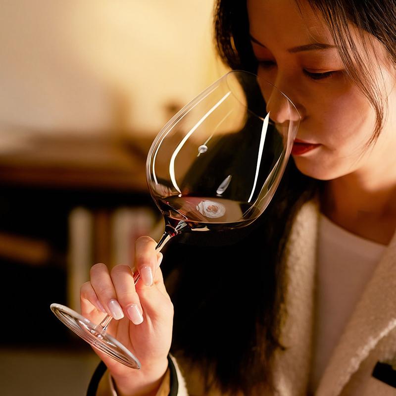 JINYOUJIA Sydonios Style 830ml Handmade Crystal Bordeaux Wine Glass Perfect Flawless Goblet Household And Restaurant Winery Use