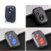 4 Buttons Carbon Abs Car Key Case Cover Fob For Lexus Gs430 Es350 Gs350 Lx570 Is350 Rx350 Is250 Key Shell