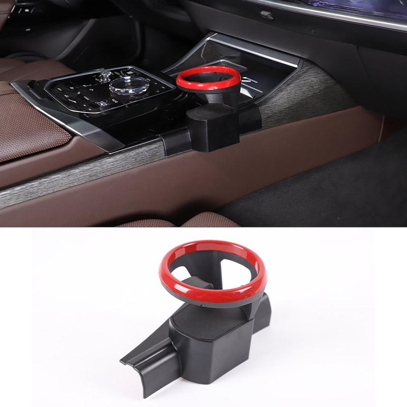 

Carbon Steel Black For BMW 7 Series G70 i7 2026-2026 Car Center Console Water Cup Bracket Car Interior Accessories червоний