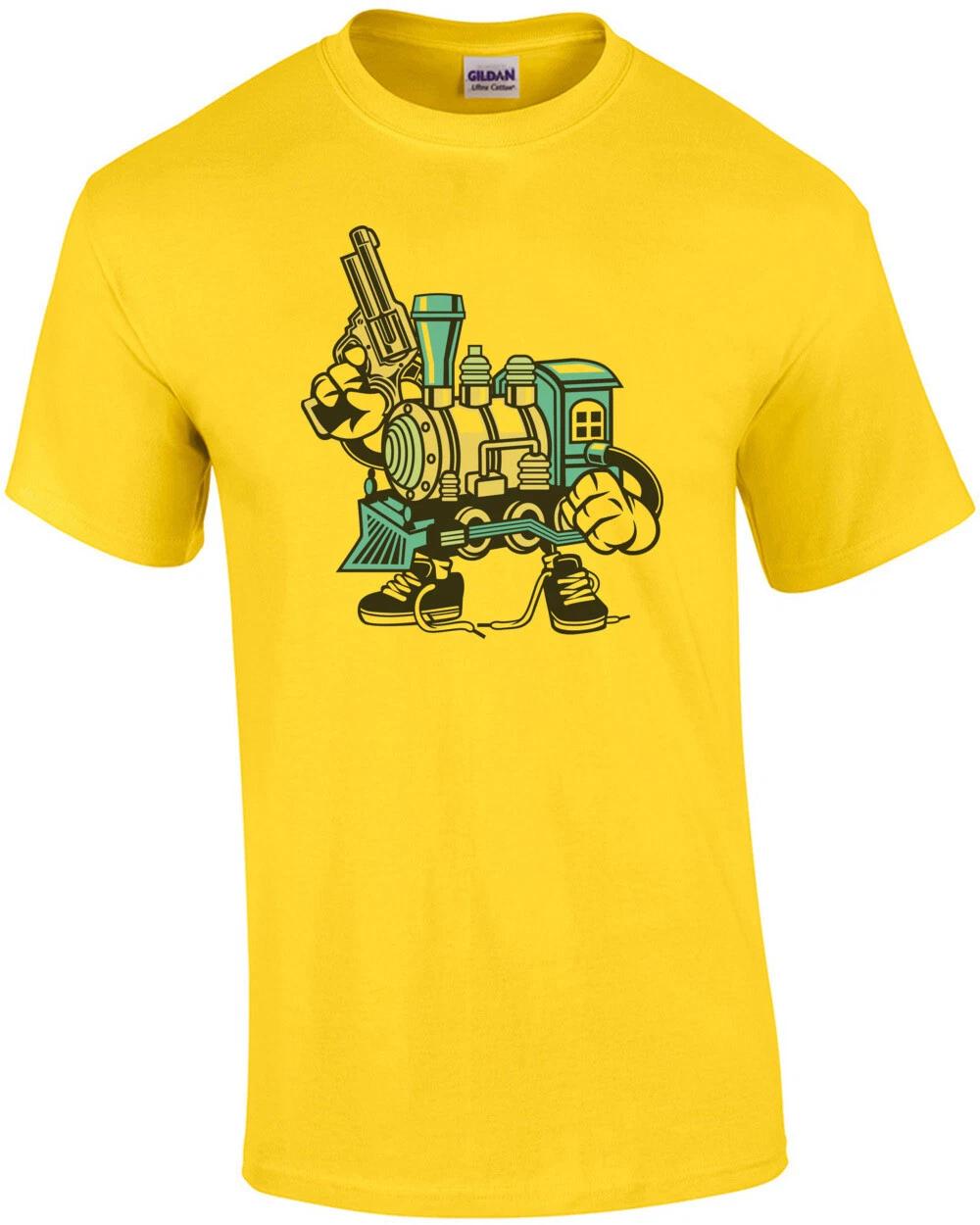 Retro Gangsta Train T-Shirt XL