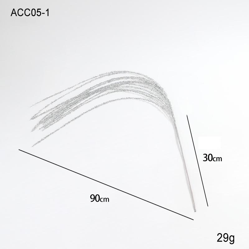 90CM Sequin Insert Wheat Ear Tassel for Christmas Tree and Floral Arrangements