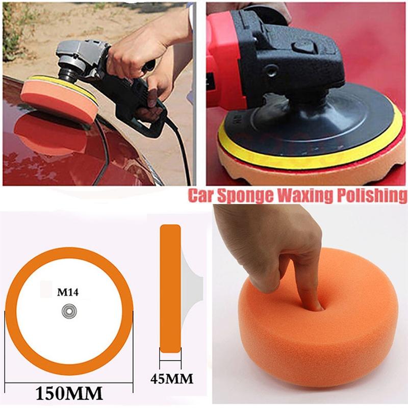 3 X Sponge Polishing Waxing Buffing Pads Kit Compound Auto Car Polisher