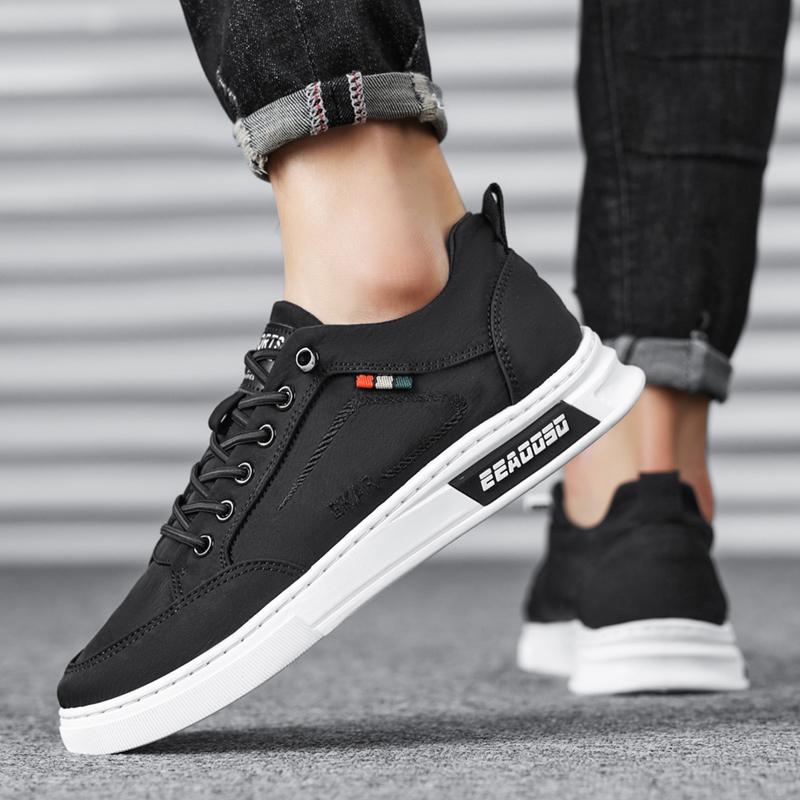 Męskie antypoślizgowe i odporne na zużycie, jednokolorowe, modne, codzienne buty sportowe, buty męskie, buty do chodzenia po desce