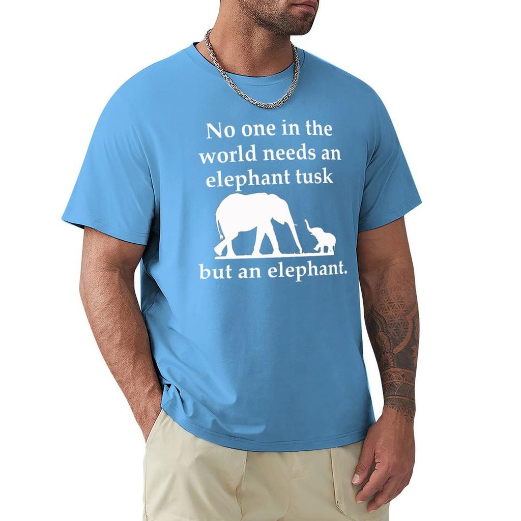 Elephant Tusk T-Shirt Short Sleeve Tee Anime Stuff Designer Shirts Men T Shirt