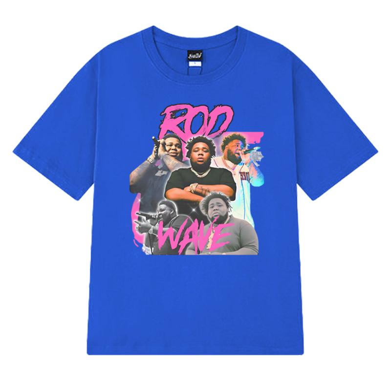 Hot Sale Rapper Rod Wave Graphic Oversized t-shirt 100% Cotton Men Women short sleeve O-Neck Tee shirt Unisex Summer vintage Top