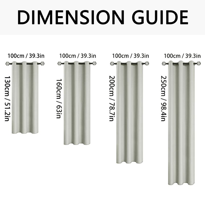 Solid Color Blackout Curtain Windlow Curtains No Punching Insulation Sunshade Curtain Window Drapes for Bedroom Living Room
