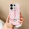 For Redmi Note 13 Pro 4G 5G Case Cute Panda Letters Back Cover For Xiaomi Redmi Note13 Pro Plus Soft Liquid Silicone Phone Cases