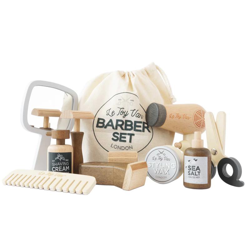 

Hairdresser and Barber wooden playset, wooden