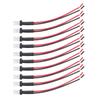 10 Pcs T10 Male Socket Extended Cable for Turn Signal Lights Brake Lights Taillights Daytime Running Lights