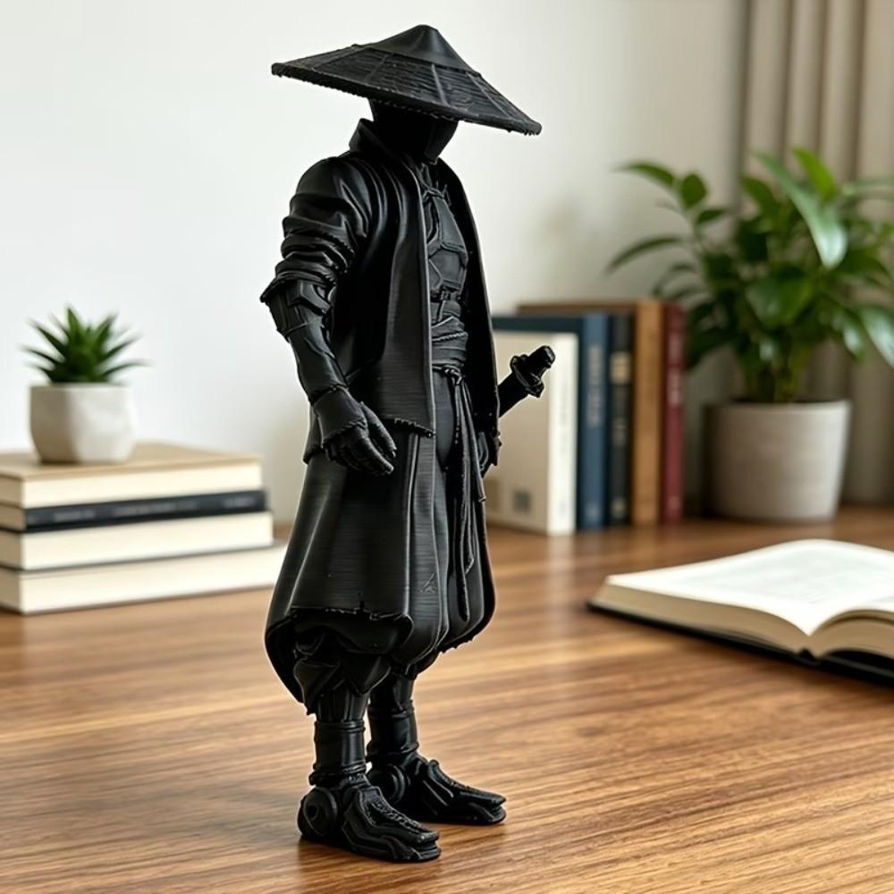 Decorative Model 3D Printed Warrior Ornament Creative Samurai Ornaments Desk Decoration Gift