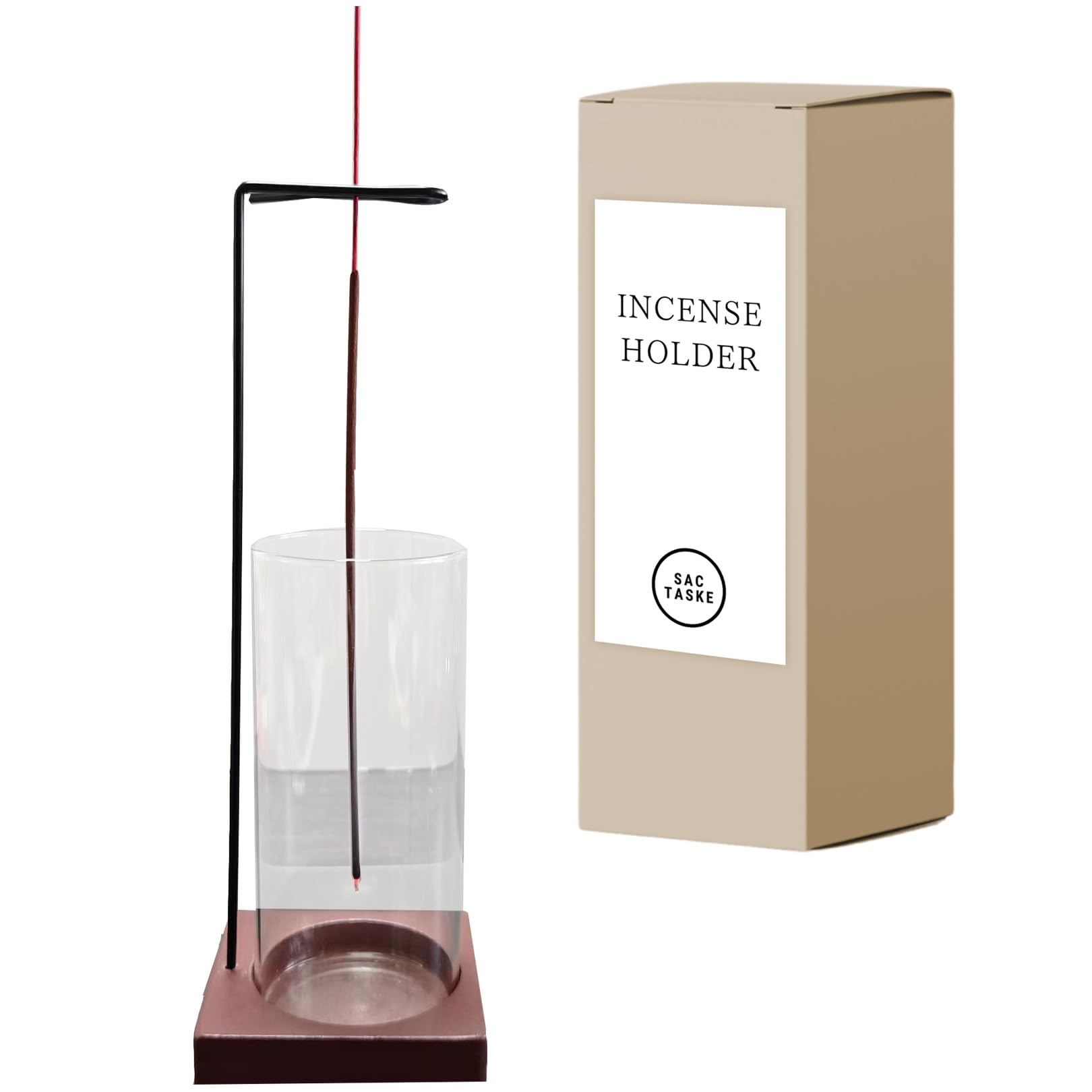 

sac taske Spill-Proof Incense Holder, Hanging, Modern and Simple Design (Black)