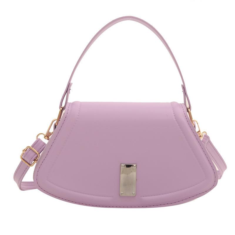 

Stylish Square Crossbody Bag For Women Trendy Spring 2024 Shoulder Bag With Unique Lock In Purple Black White Pink Green фиолетовый